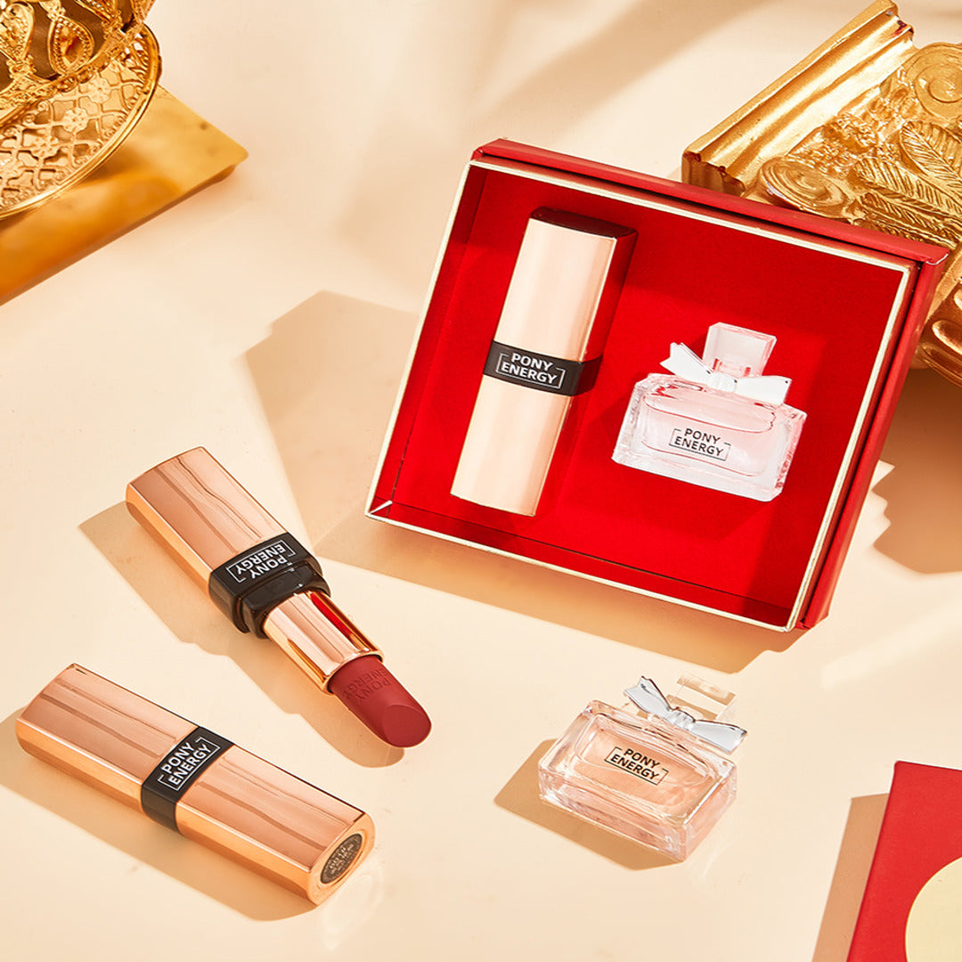 Lipstick and Flower Sweetheart Perfume Gift Box